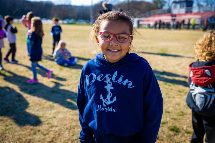 Students run in a Turkey Trot